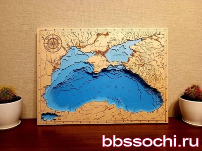 Товары для дома Предлагаем Вашему вниманию карту Чёрного моря с...